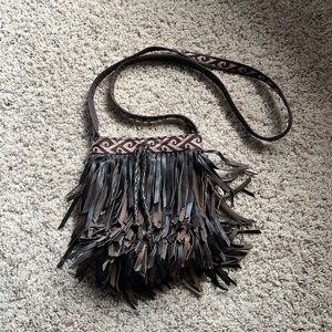 Leather Fringe Lucky Brand Bag